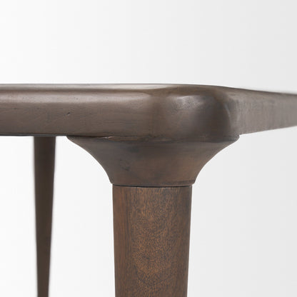 Mercana Suvan Wooden Brown Rectangular Dining Table