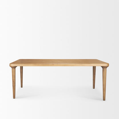 Mercana Suvan Wooden Brown Rectangular Dining Table