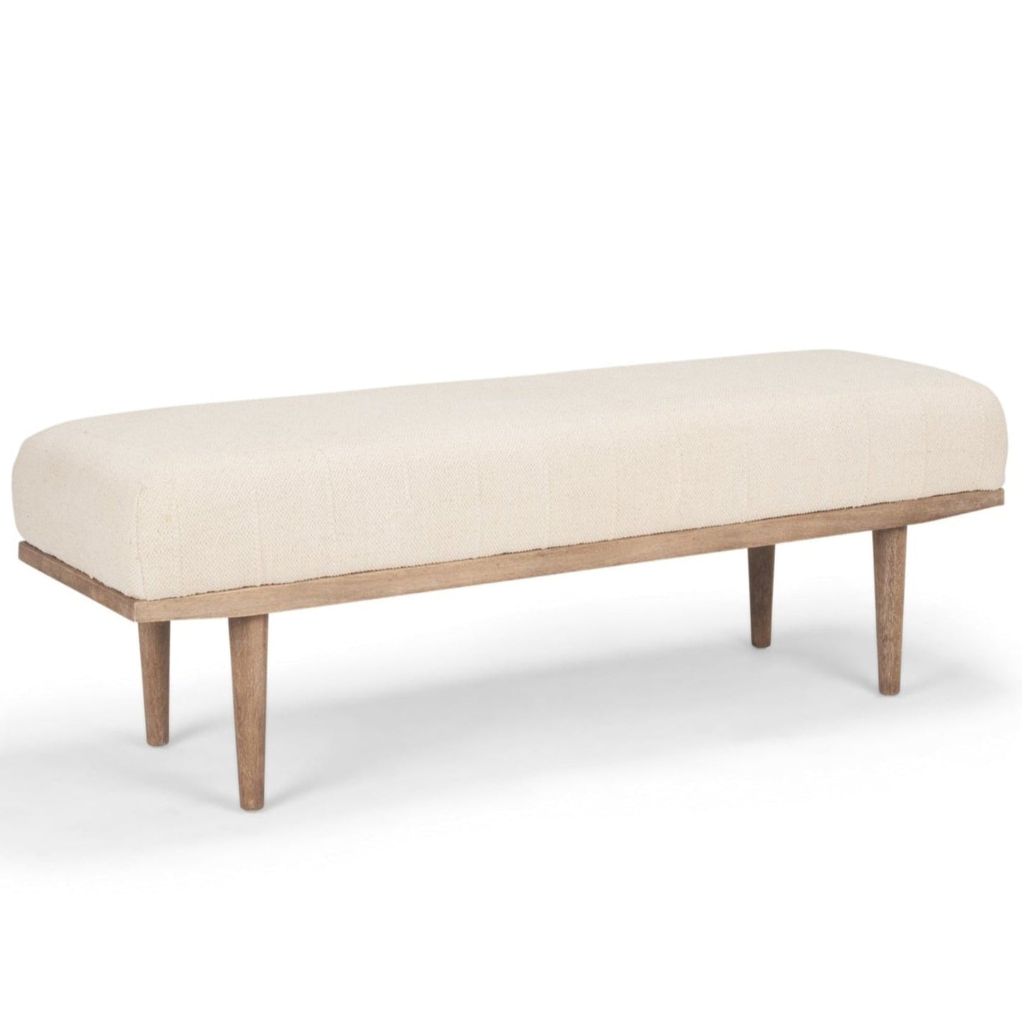 Shae Fabric Backless Bedroom Bench