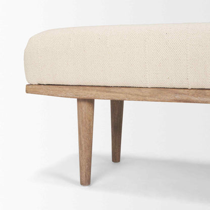 Shae Fabric Backless Bedroom Bench
