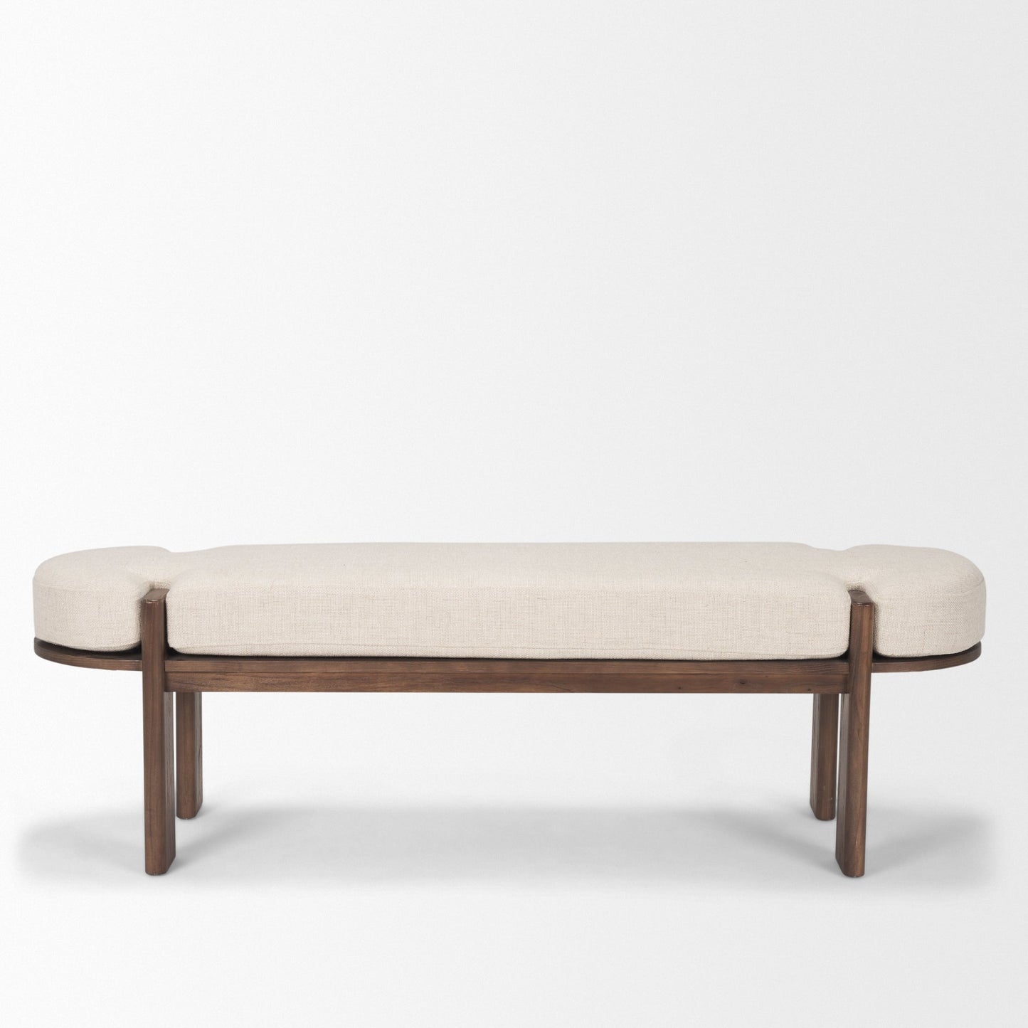 Sohan Oatmeal Fabric Bedroom Bench