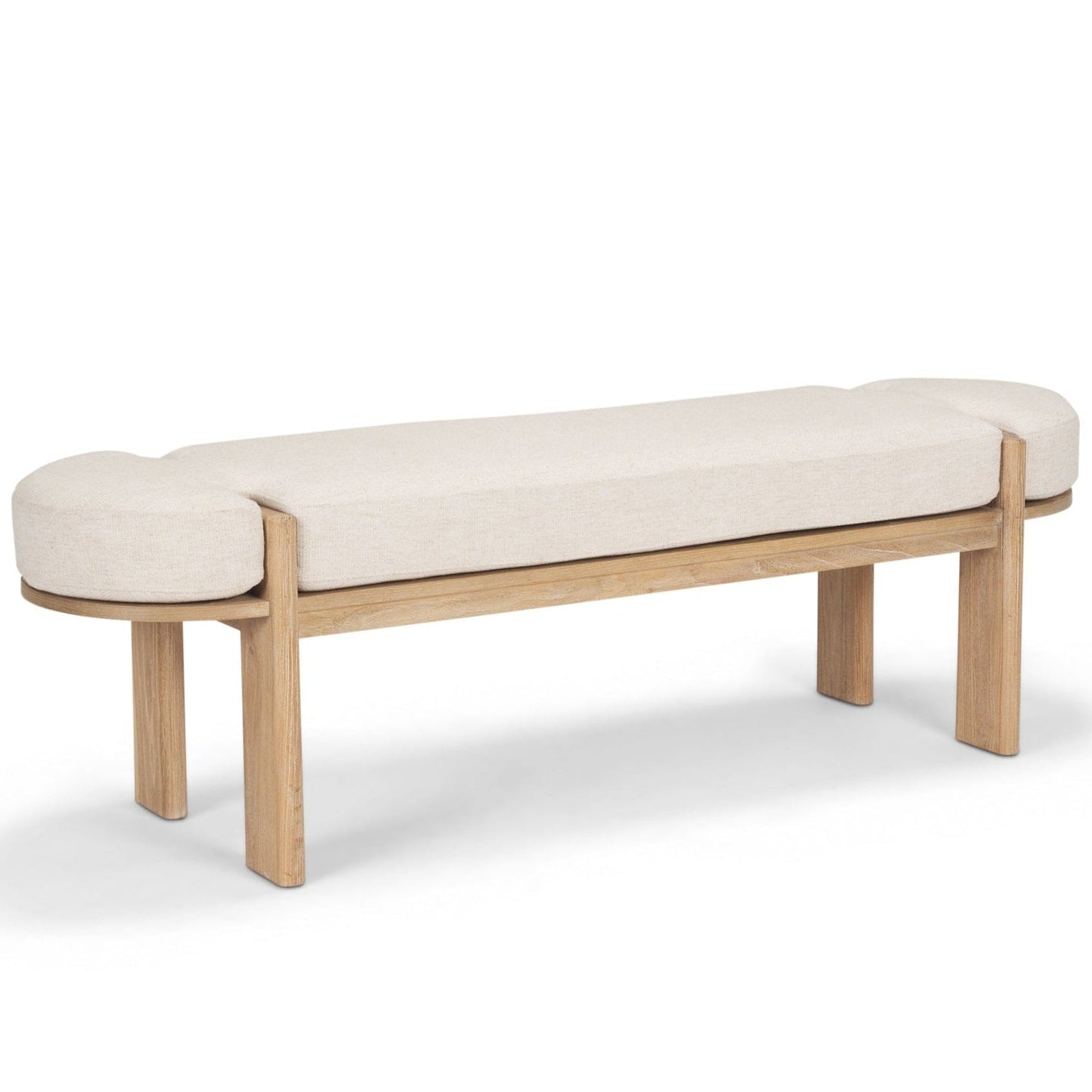 Sohan Oatmeal Fabric Bedroom Bench