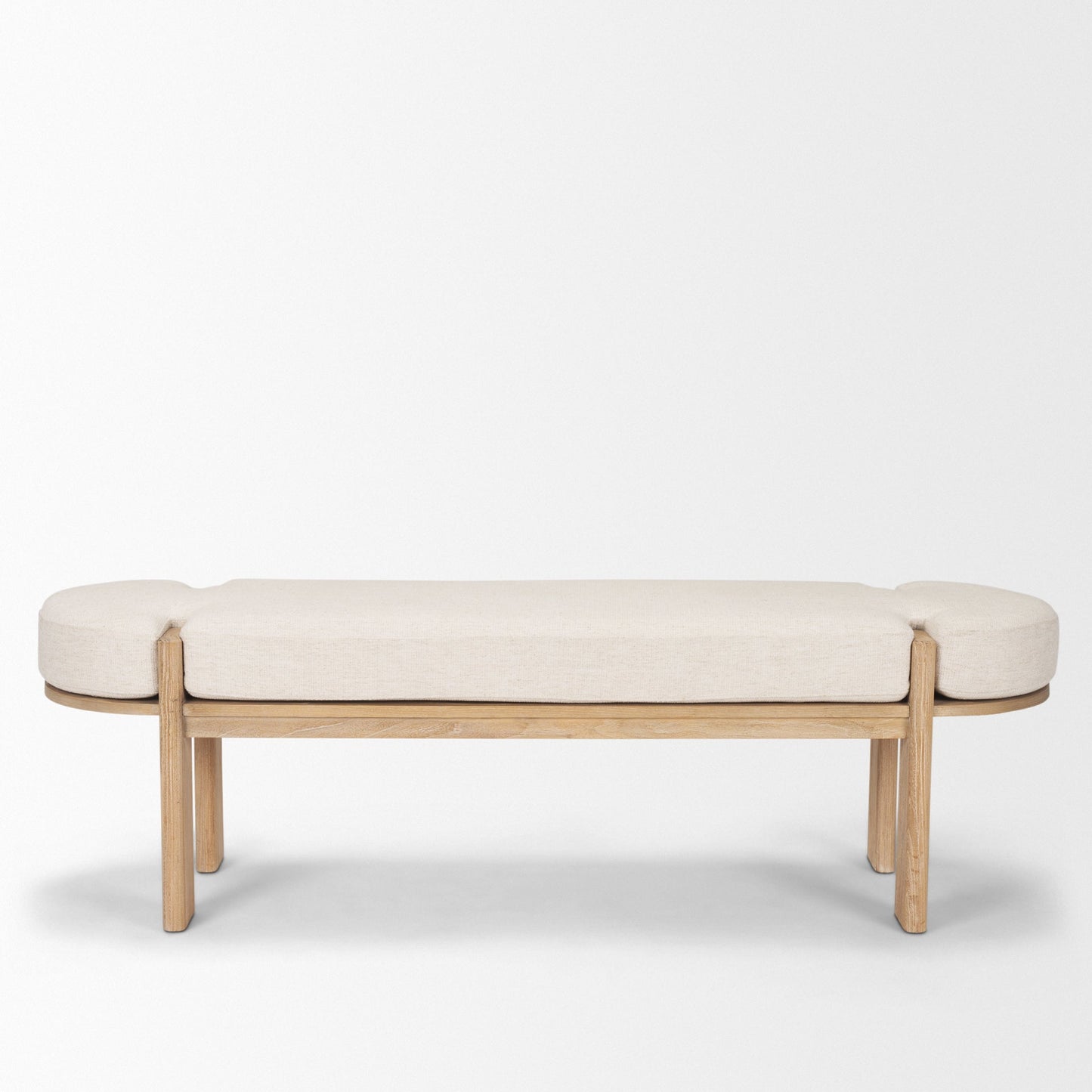 Sohan Oatmeal Fabric Bedroom Bench