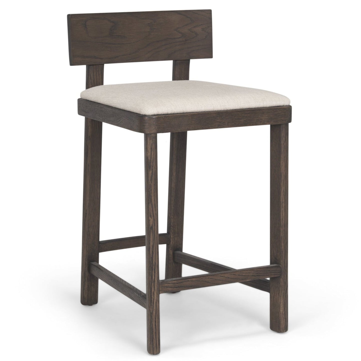 Soren Oatmeal Fabric Counter Stool