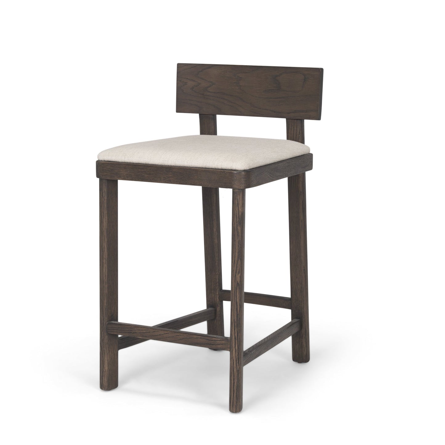 Soren Oatmeal Fabric Counter Stool