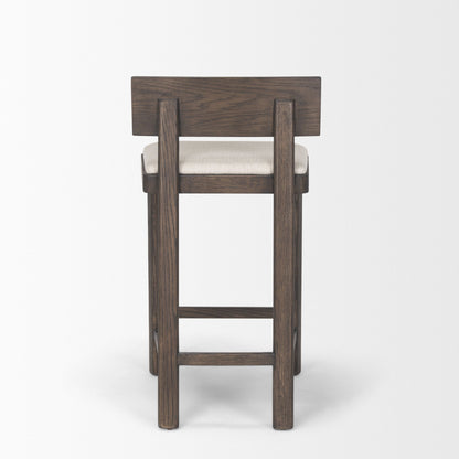 Soren Oatmeal Fabric Counter Stool