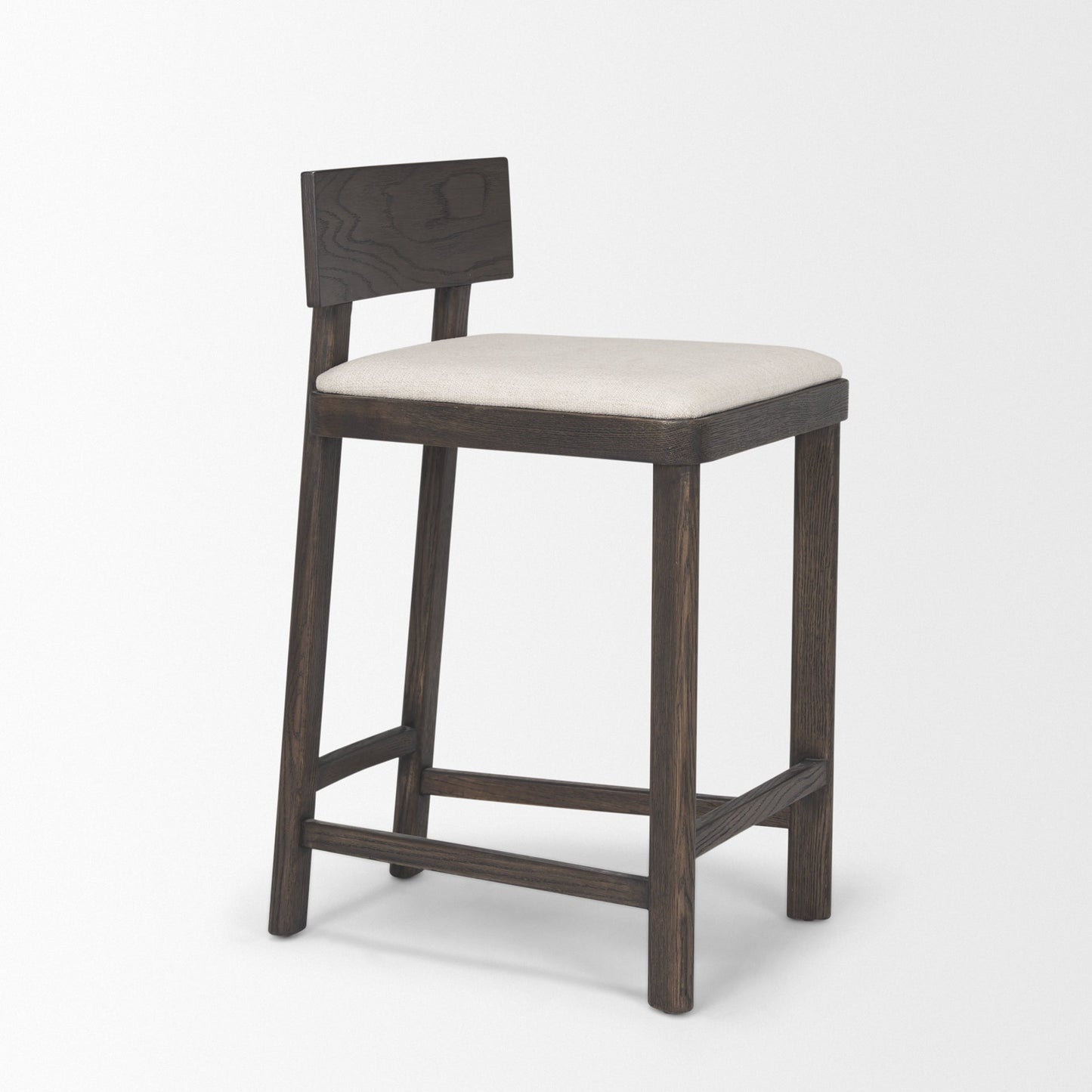 Soren Oatmeal Fabric Counter Stool