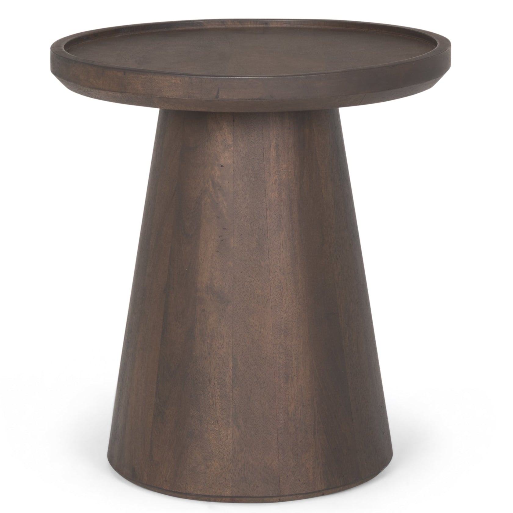 Mercana Takoda Wood Tapered Drum Accent Table