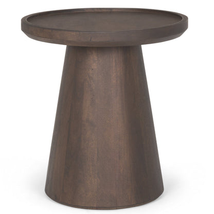 Mercana Takoda Wood Tapered Drum Accent Table