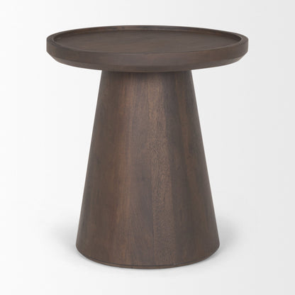 Mercana Takoda Wood Tapered Drum Accent Table