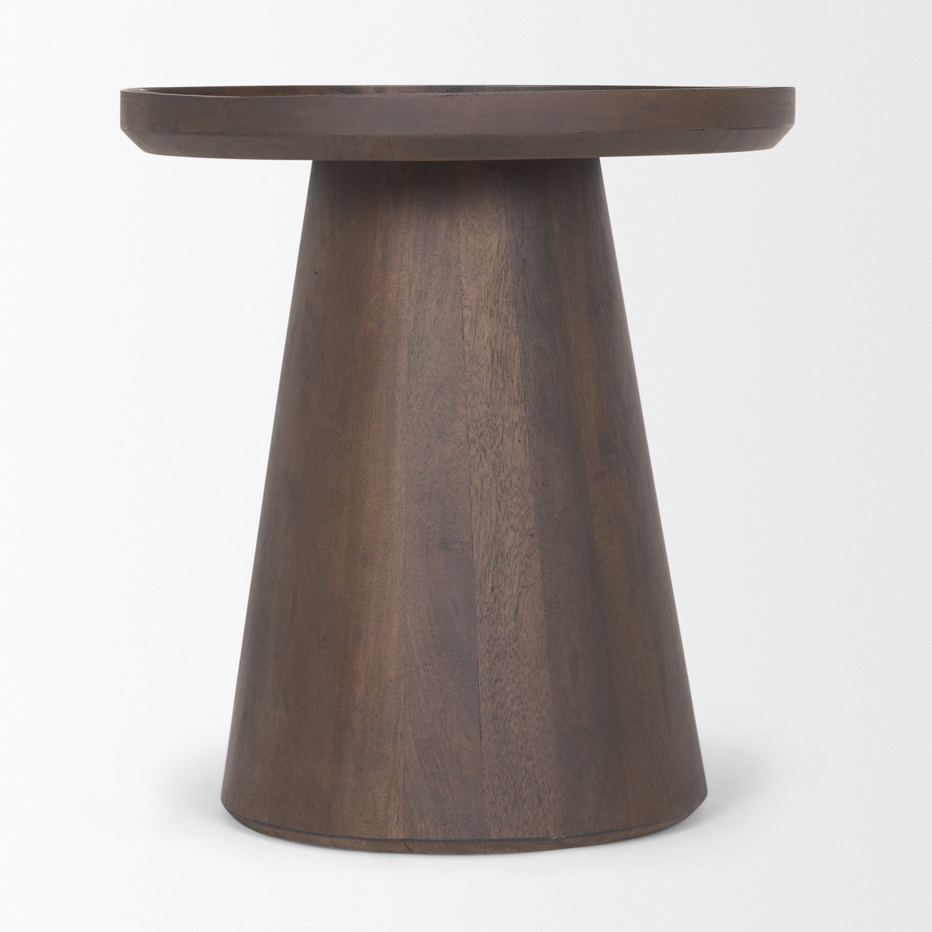 Mercana Takoda Wood Tapered Drum Accent Table