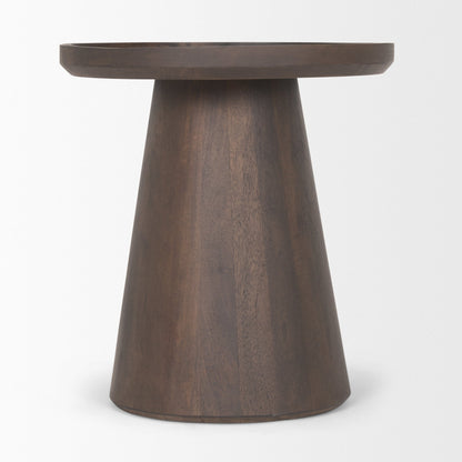 Mercana Takoda Wood Tapered Drum Accent Table