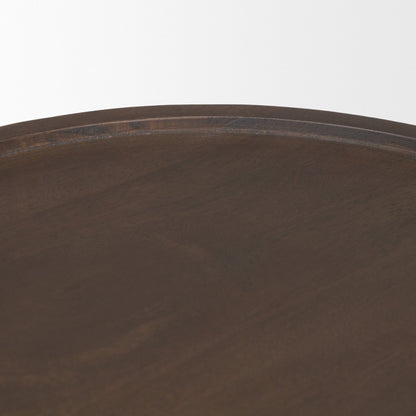 Mercana Takoda Wood Tapered Drum Accent Table