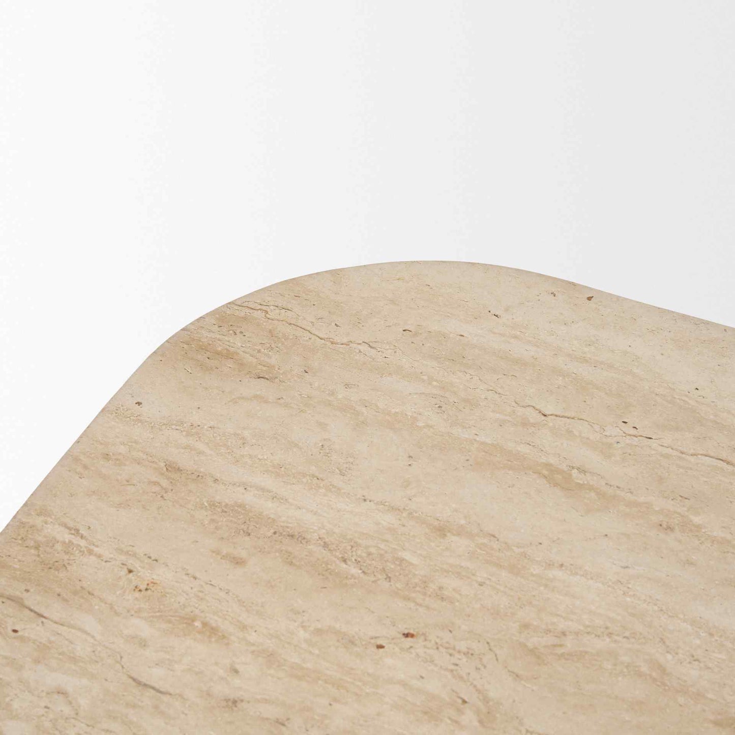 Symona Travertine Top Coffee Table