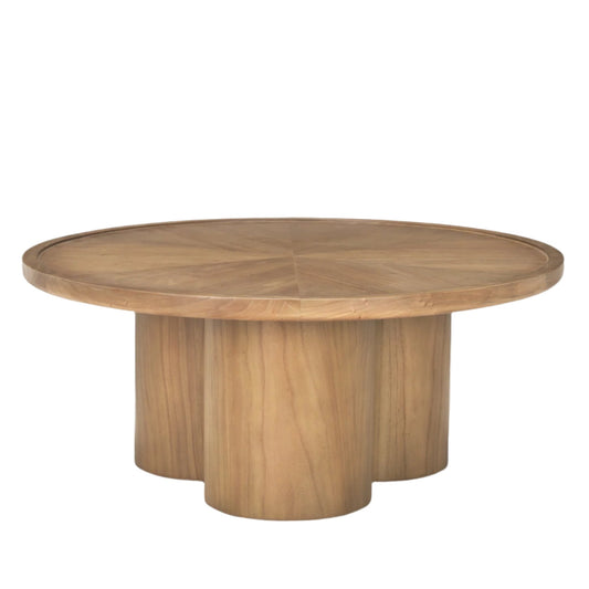 Mercana Tavi Medium Brown Round Coffee Table