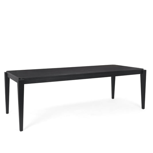 Mercana Teva Wooden Black Dining Table