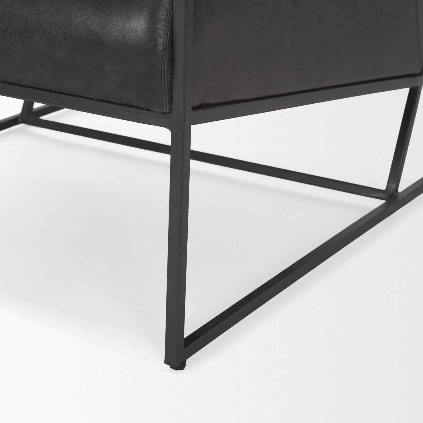 Stratton Genuine Leather Accent Chair