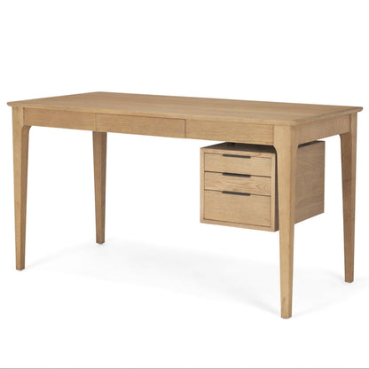 Tino Four Drawers Wood Desk
