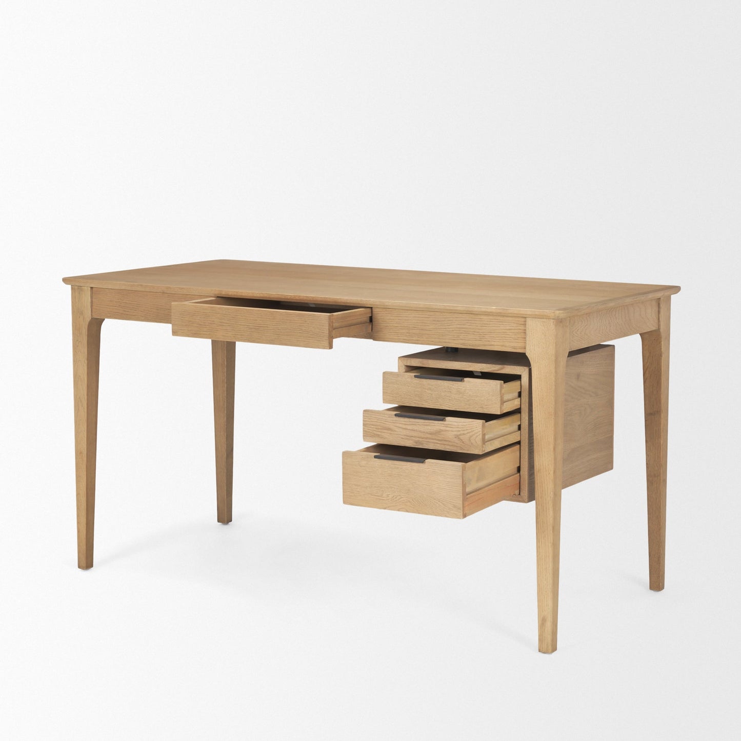 Tino Four Drawers Wood Desk