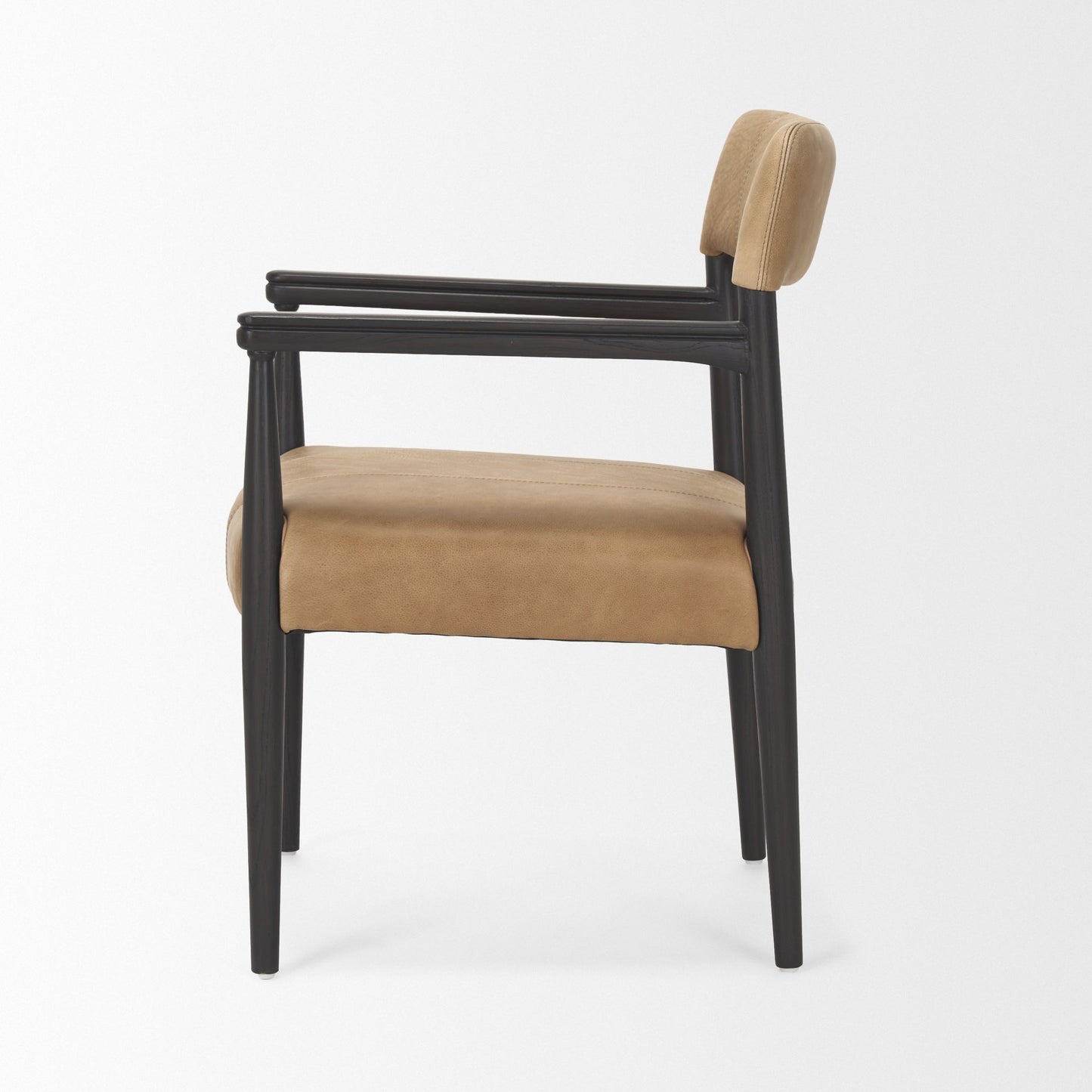 Mercana Toni Chestnut Leather Dining Chair (Set of 2)