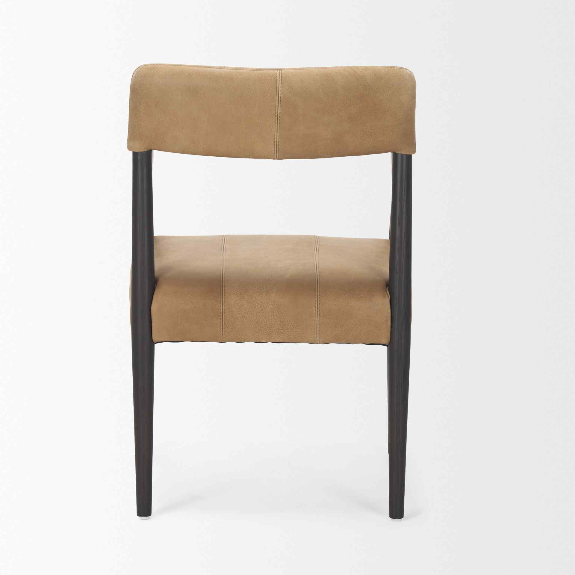 Mercana Toni Chestnut Leather Dining Chair (Set of 2)