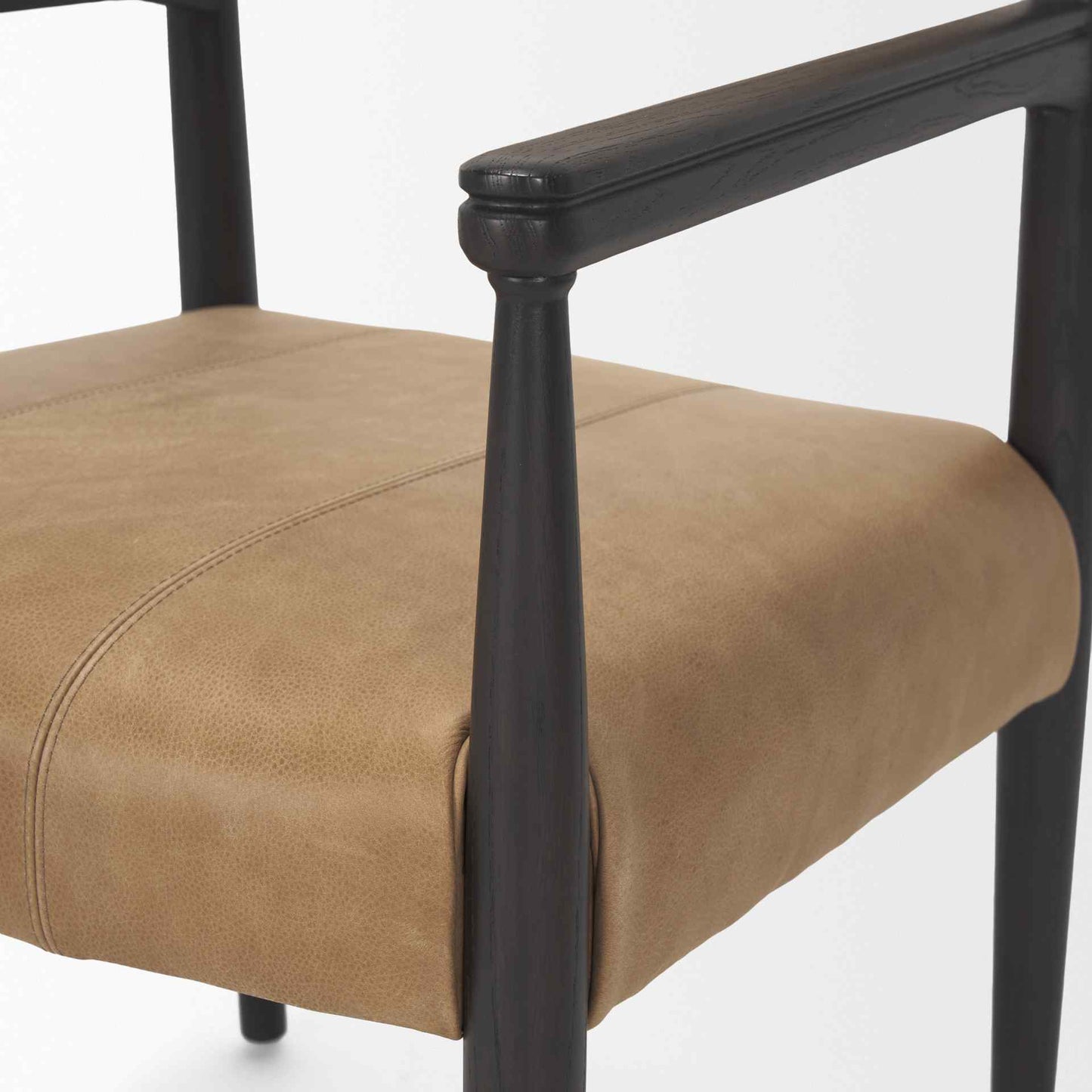 Mercana Toni Chestnut Leather Dining Chair (Set of 2)