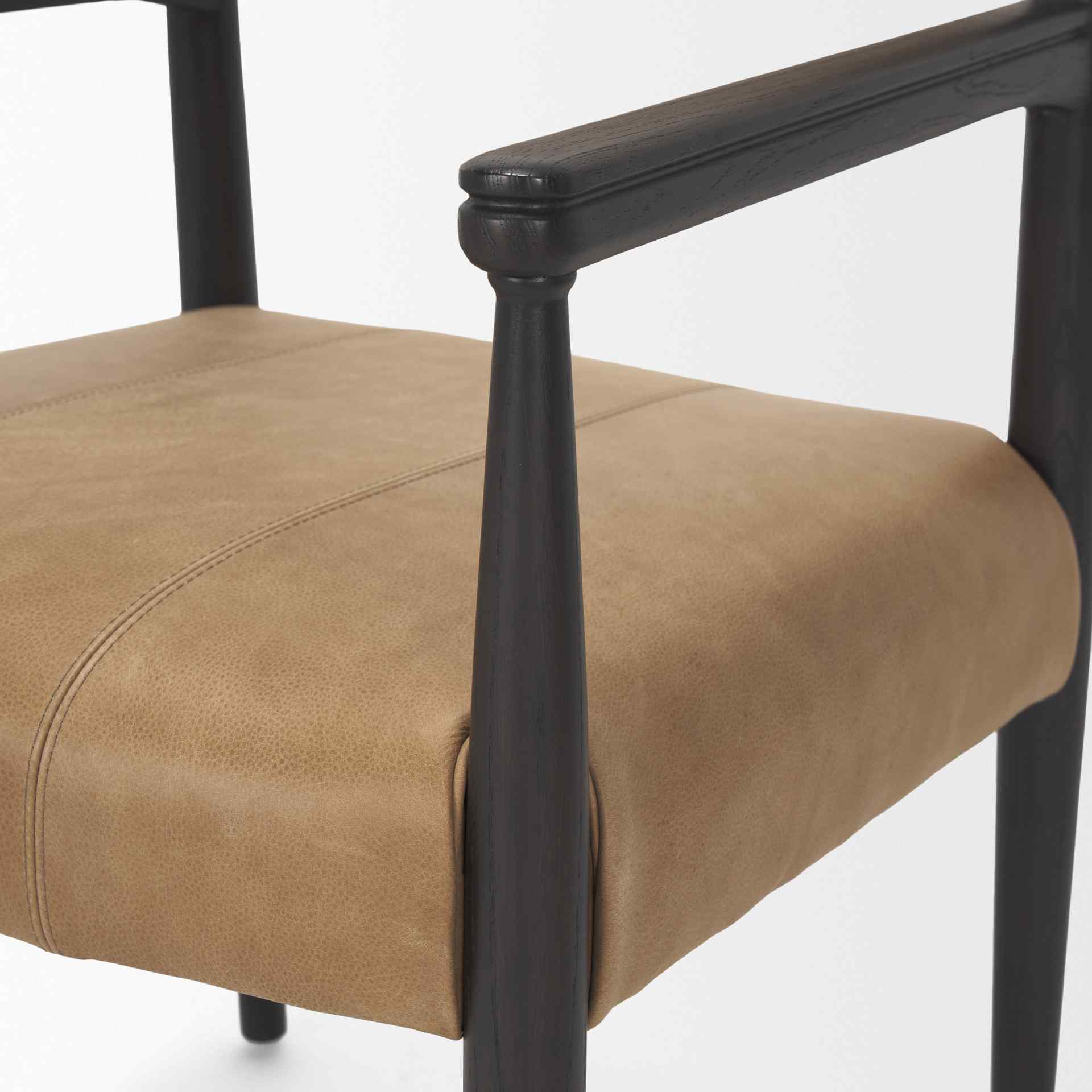 Mercana Toni Chestnut Leather Dining Chair (Set of 2)