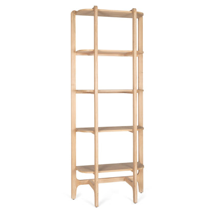 Taylin Light Brown Solid Wood Etagere