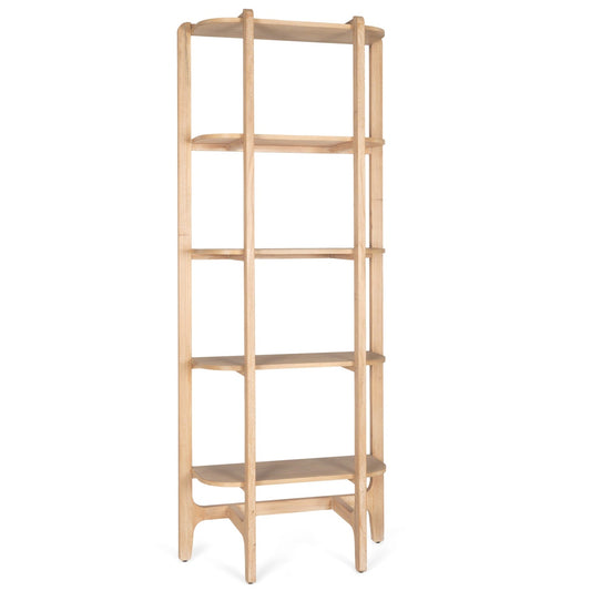 Taylin Light Brown Solid Wood Etagere