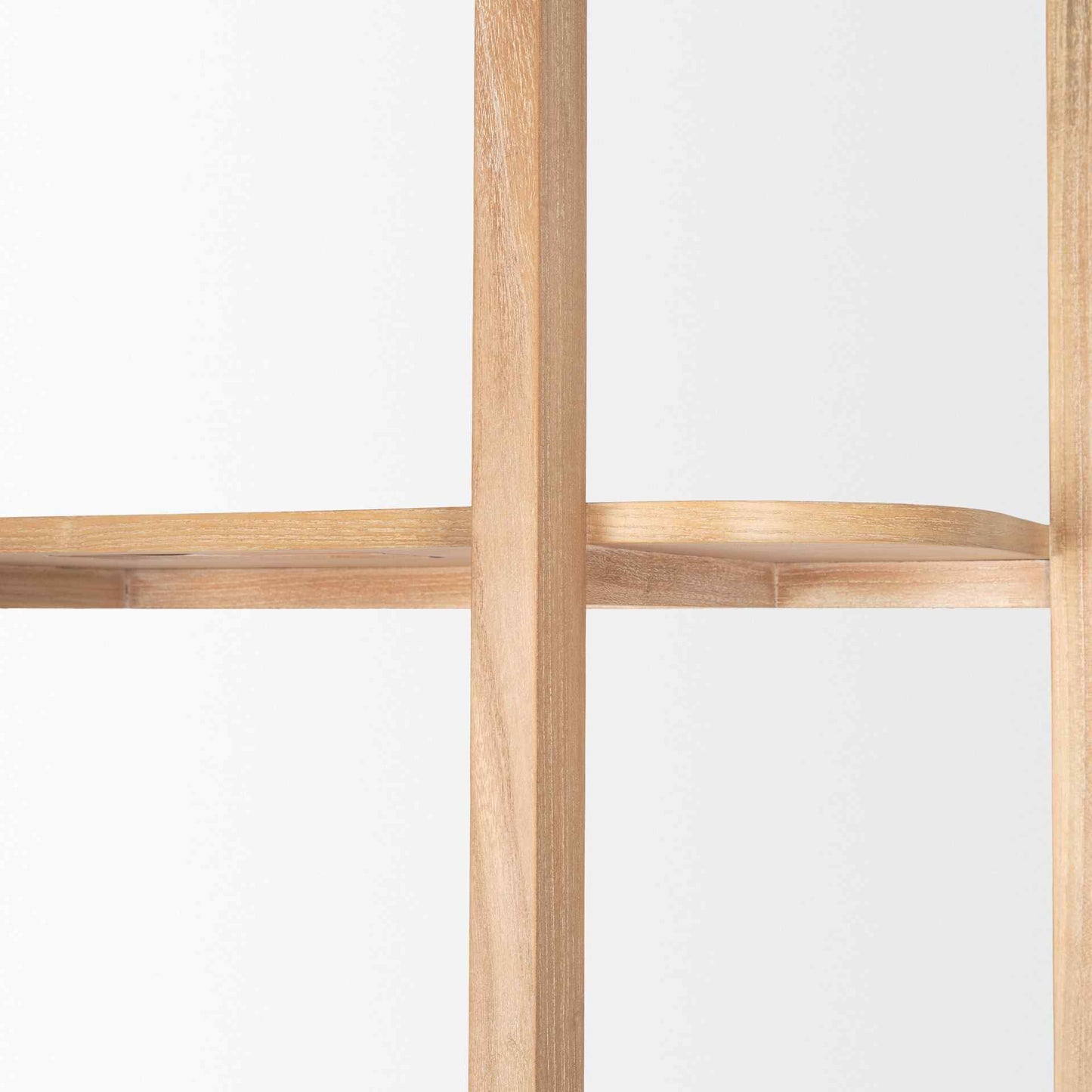 Taylin Light Brown Solid Wood Etagere