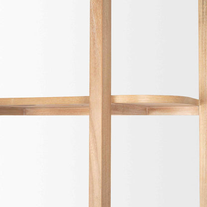 Taylin Light Brown Solid Wood Etagere