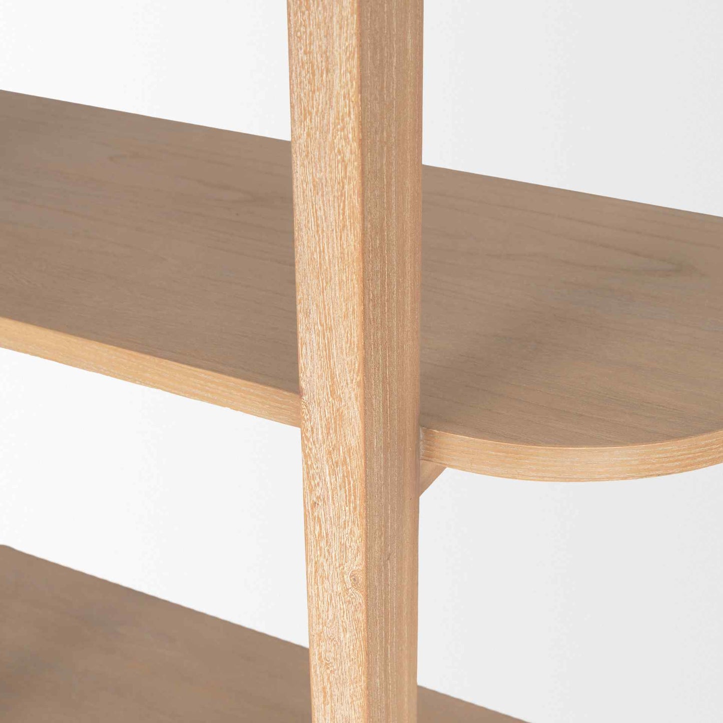 Taylin Light Brown Solid Wood Etagere