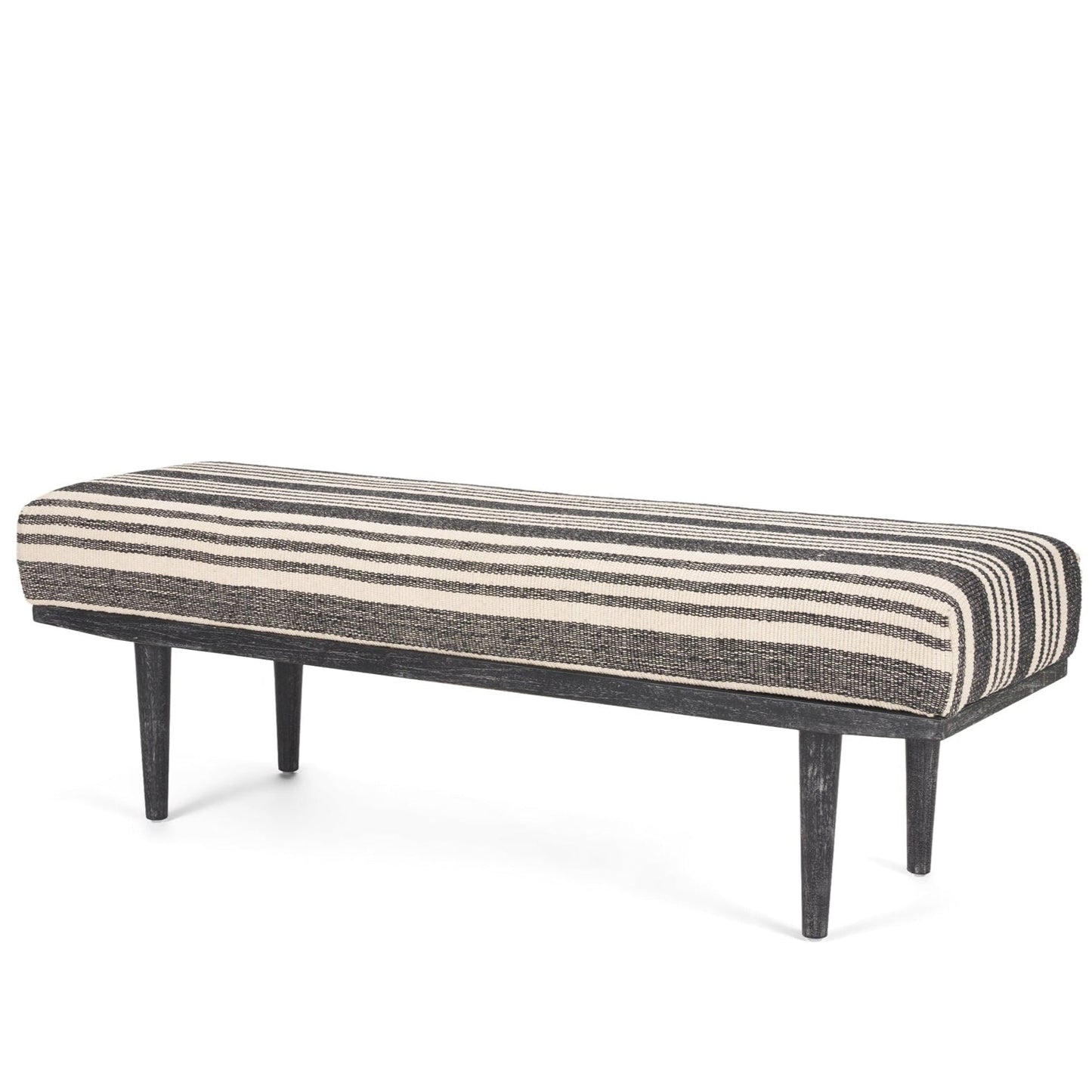 Shae Fabric Backless Bedroom Bench