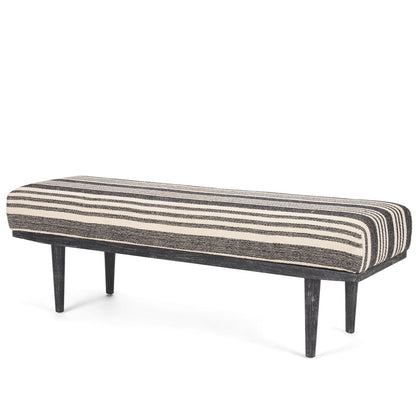 Shae Fabric Backless Bedroom Bench