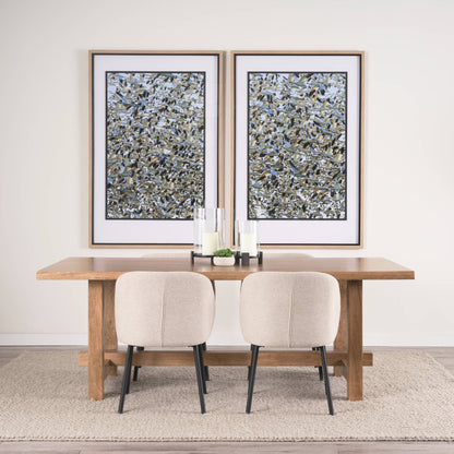 Suke Natural Wooden Trestle Dining Table