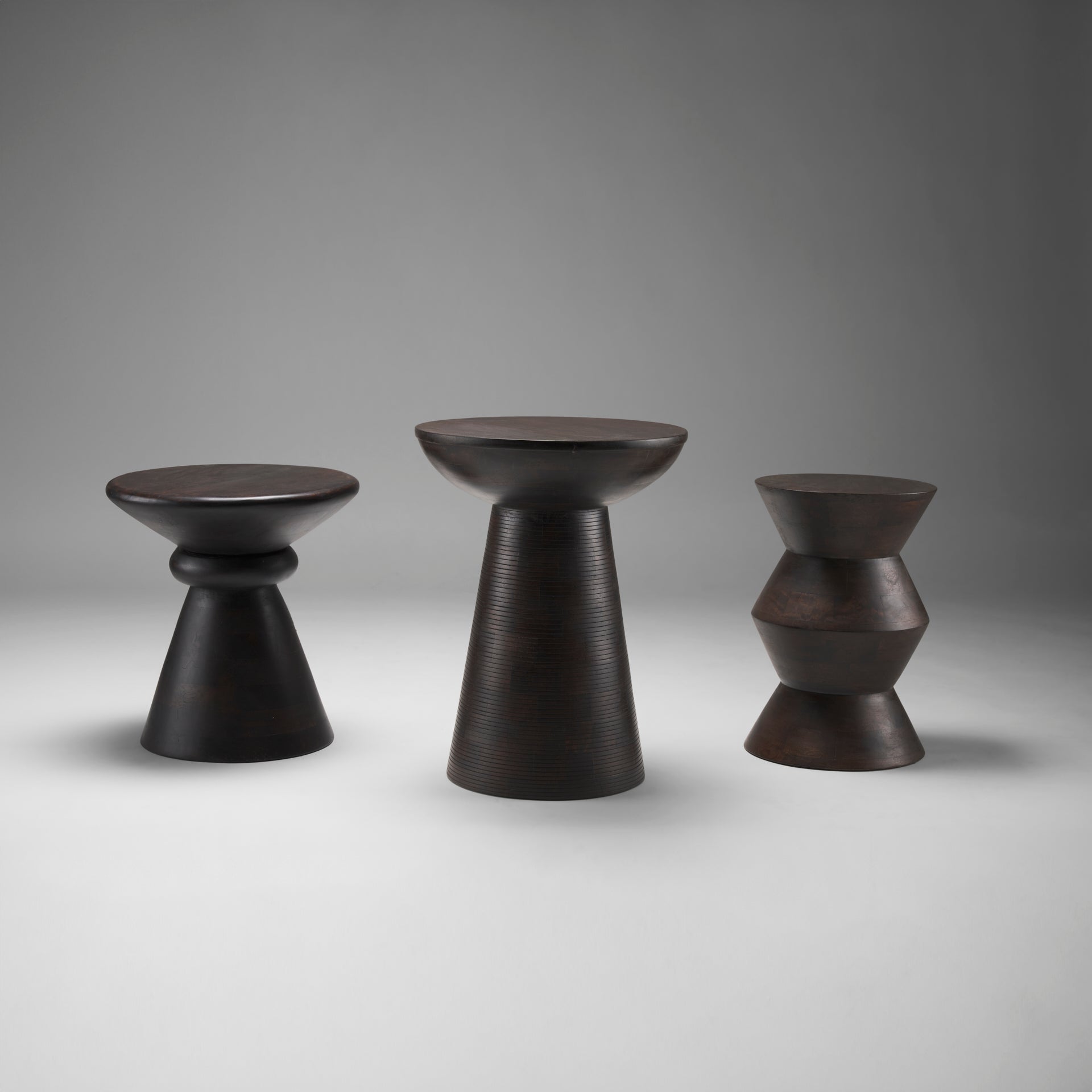 Mercana Novell Wooden Pedestal Accent Table