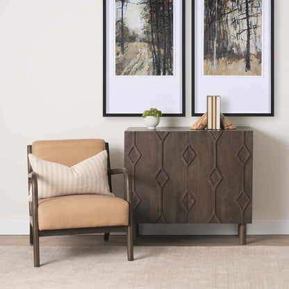 Mercana Heera Two Doors Wooden Accent Cabinet