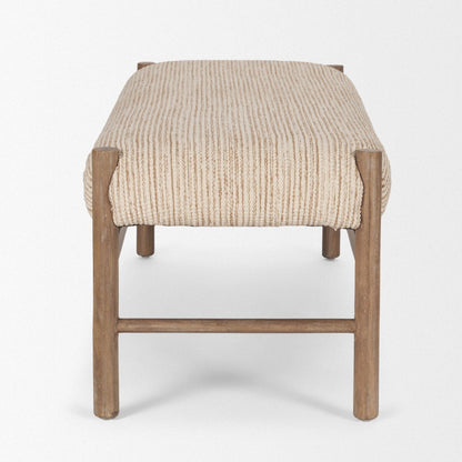 Tadi Rectangular Dark Brown Wood Bench