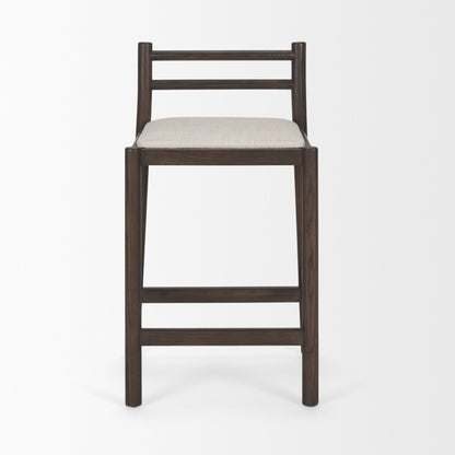 Mercana Sam Cream Fabric Counter Stool