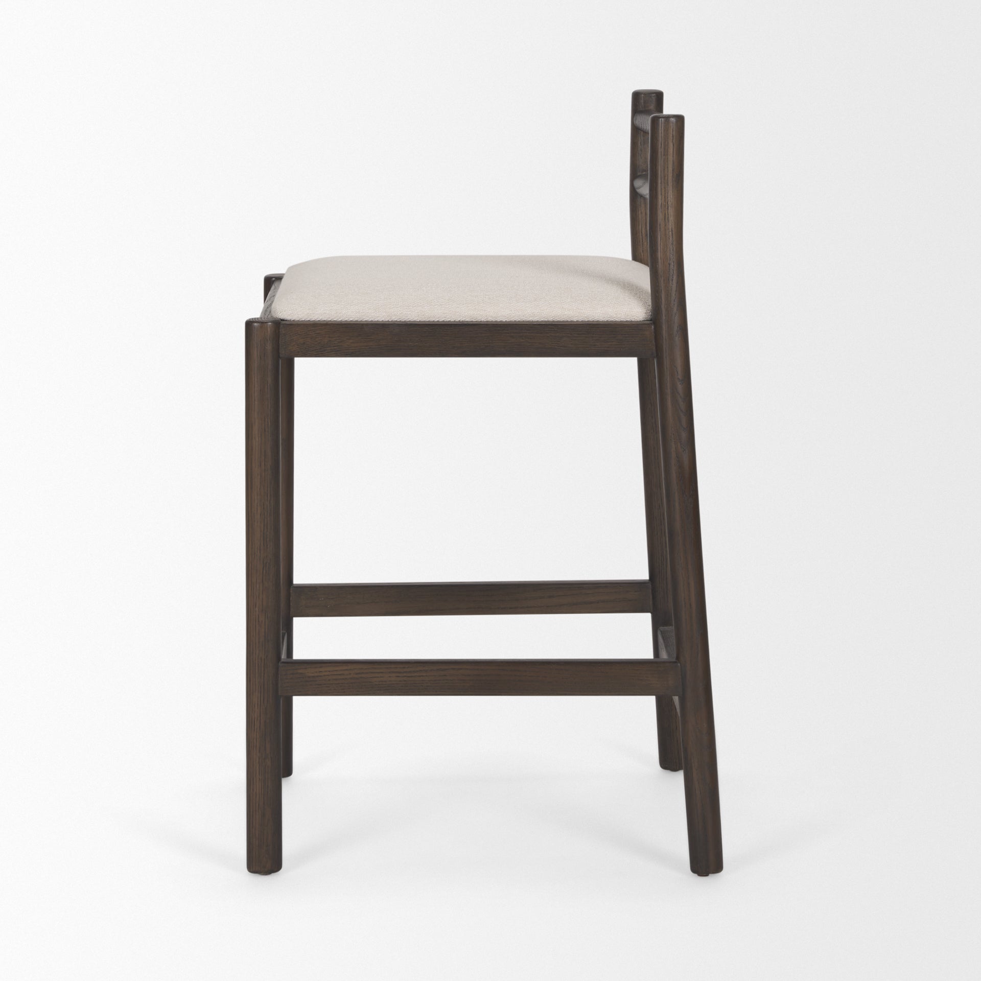 Mercana Sam Cream Fabric Counter Stool