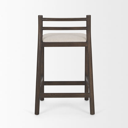 Mercana Sam Cream Fabric Counter Stool