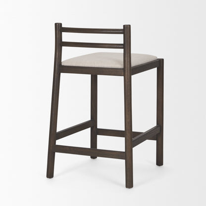 Mercana Sam Cream Fabric Counter Stool