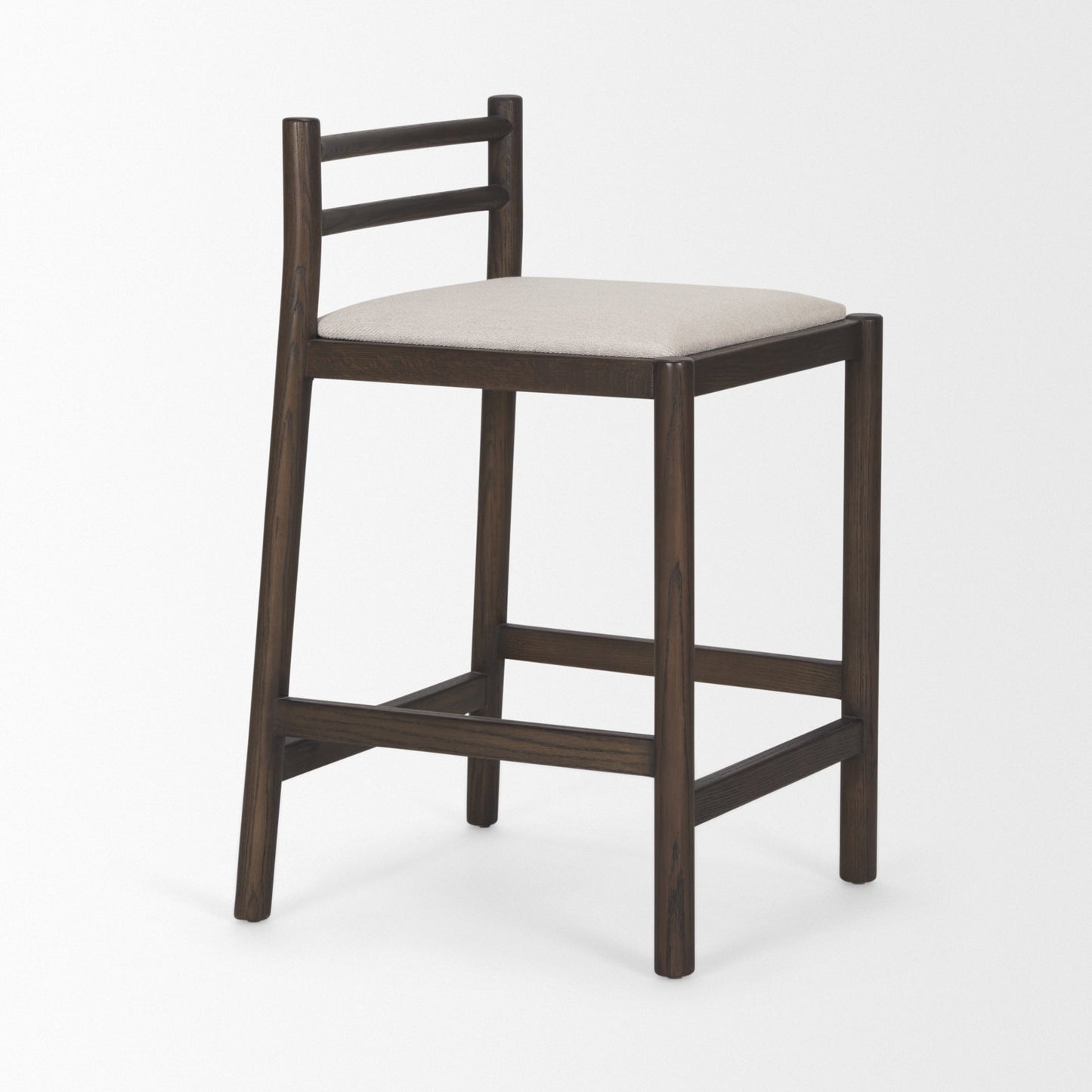 Mercana Sam Cream Fabric Counter Stool
