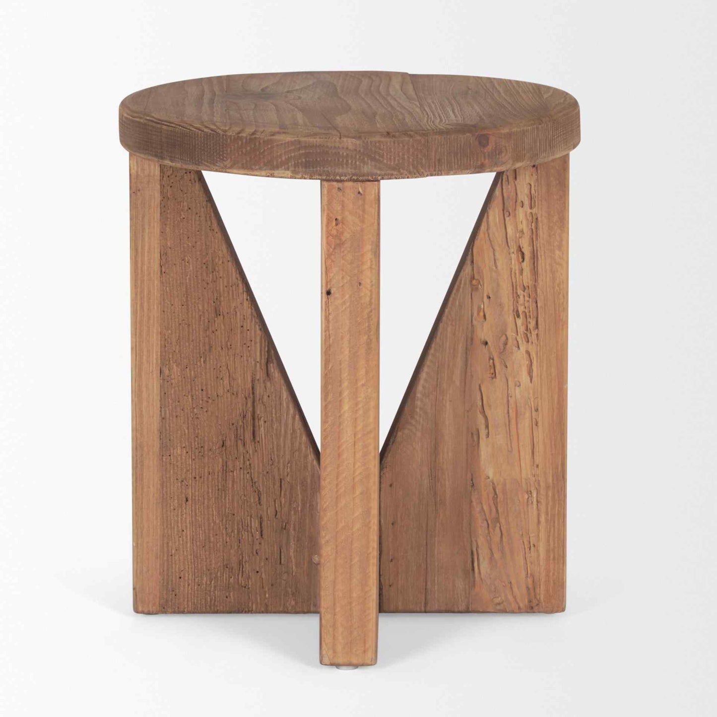 Tahlia Natural Wooden Angled Legs Stool