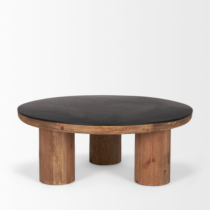 Tucson Natural Wooden Round Coffee Table