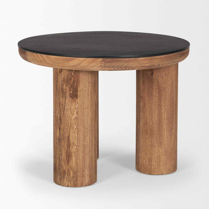 Mercana Tucson Natural Wooden Round Side Table
