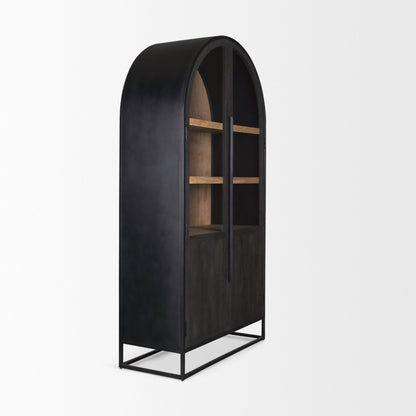 Sloan Two Doors Wood Bookcase