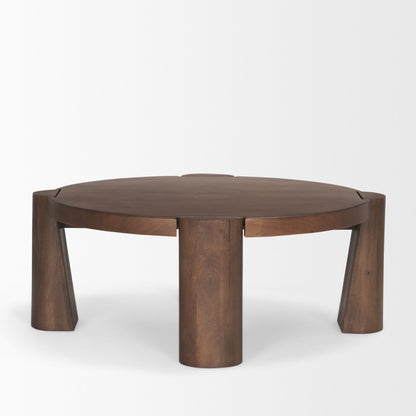 Mercana Tammar Wooden Round Coffee Table