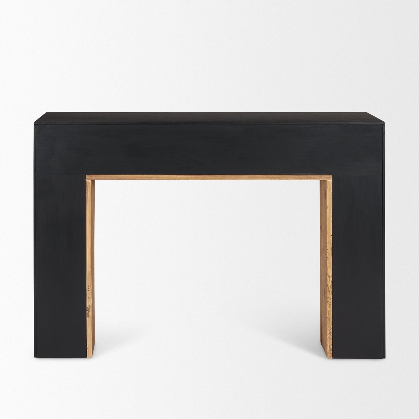 Mercana Tabor Natural Wooden Waterfall Console Table