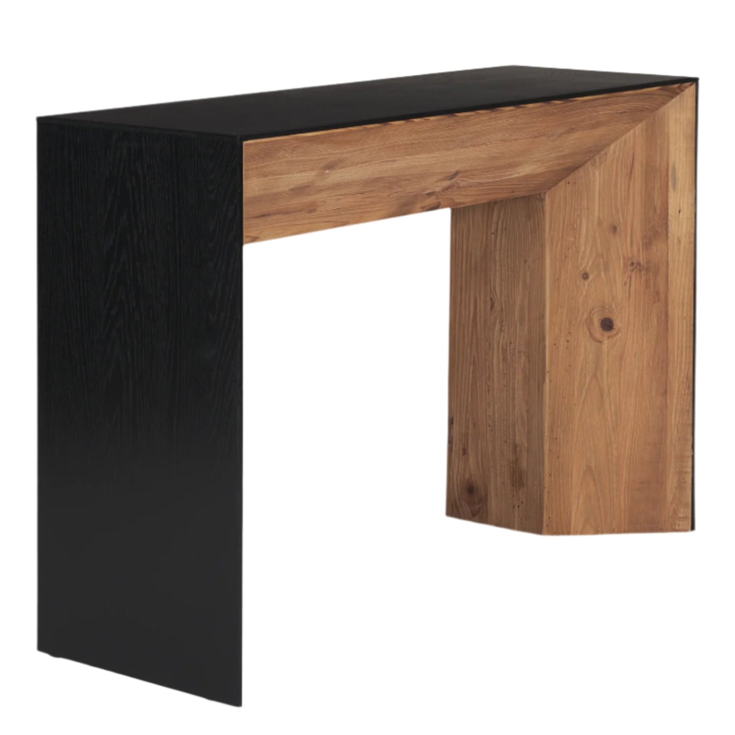 Mercana Tabor Natural Wooden Waterfall Console Table